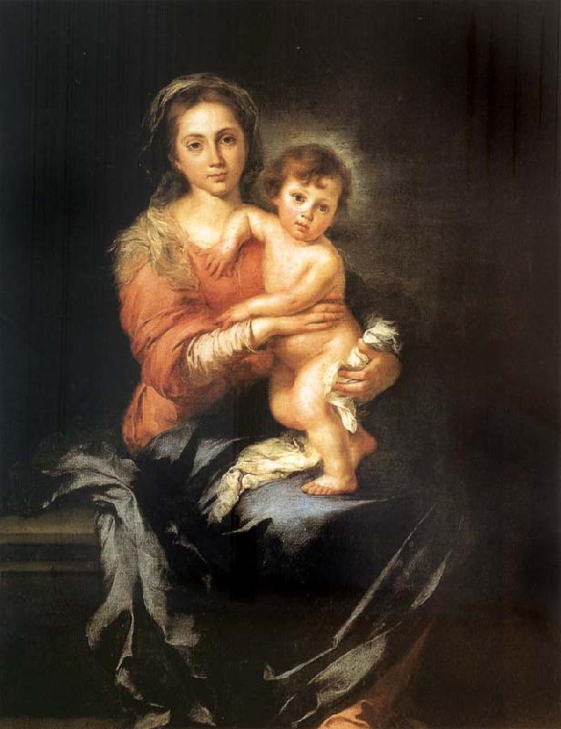 Bartolome Esteban Murillo The Madonna and the Nino oil painting image